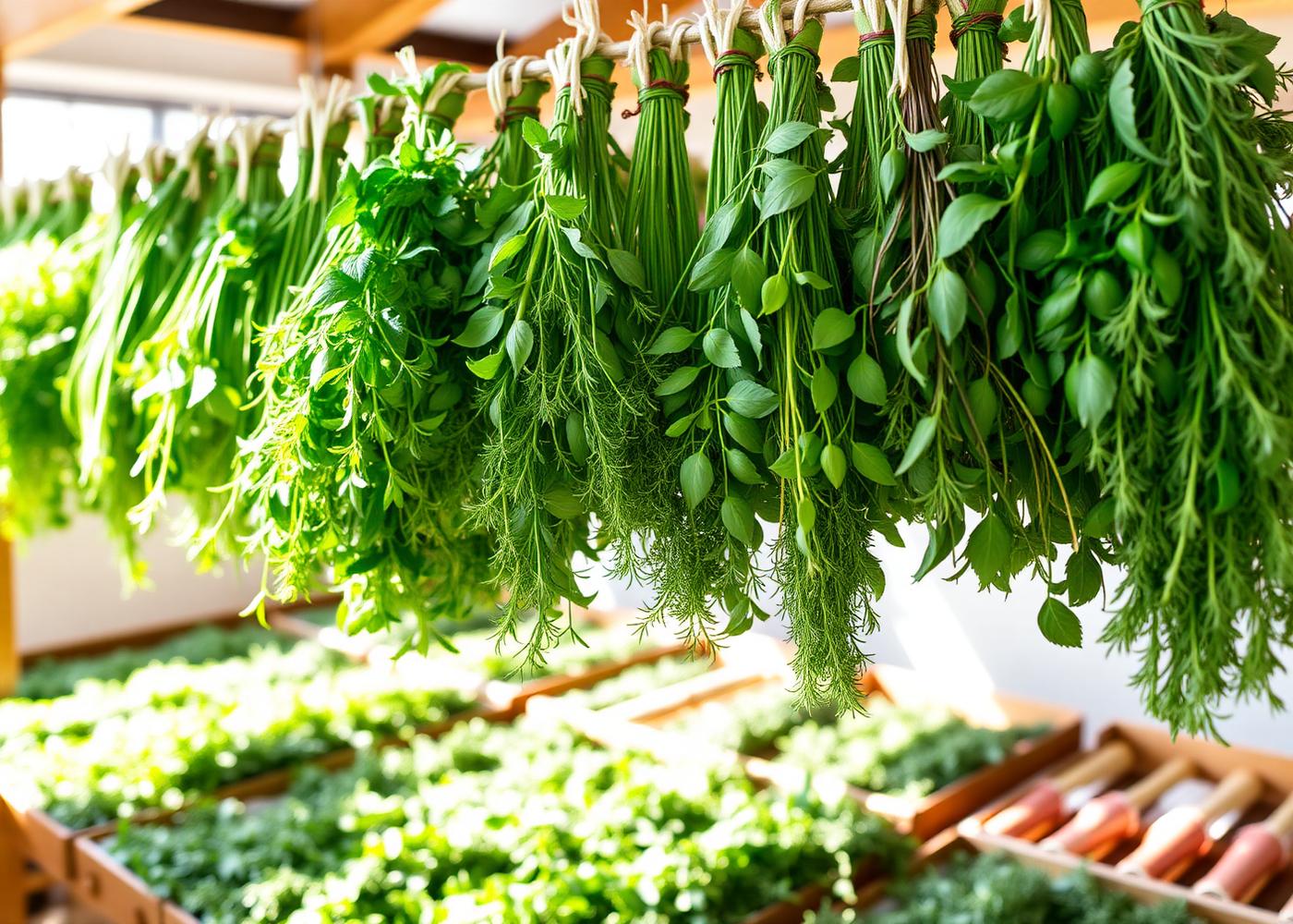 Egyptian herbs prepared for export